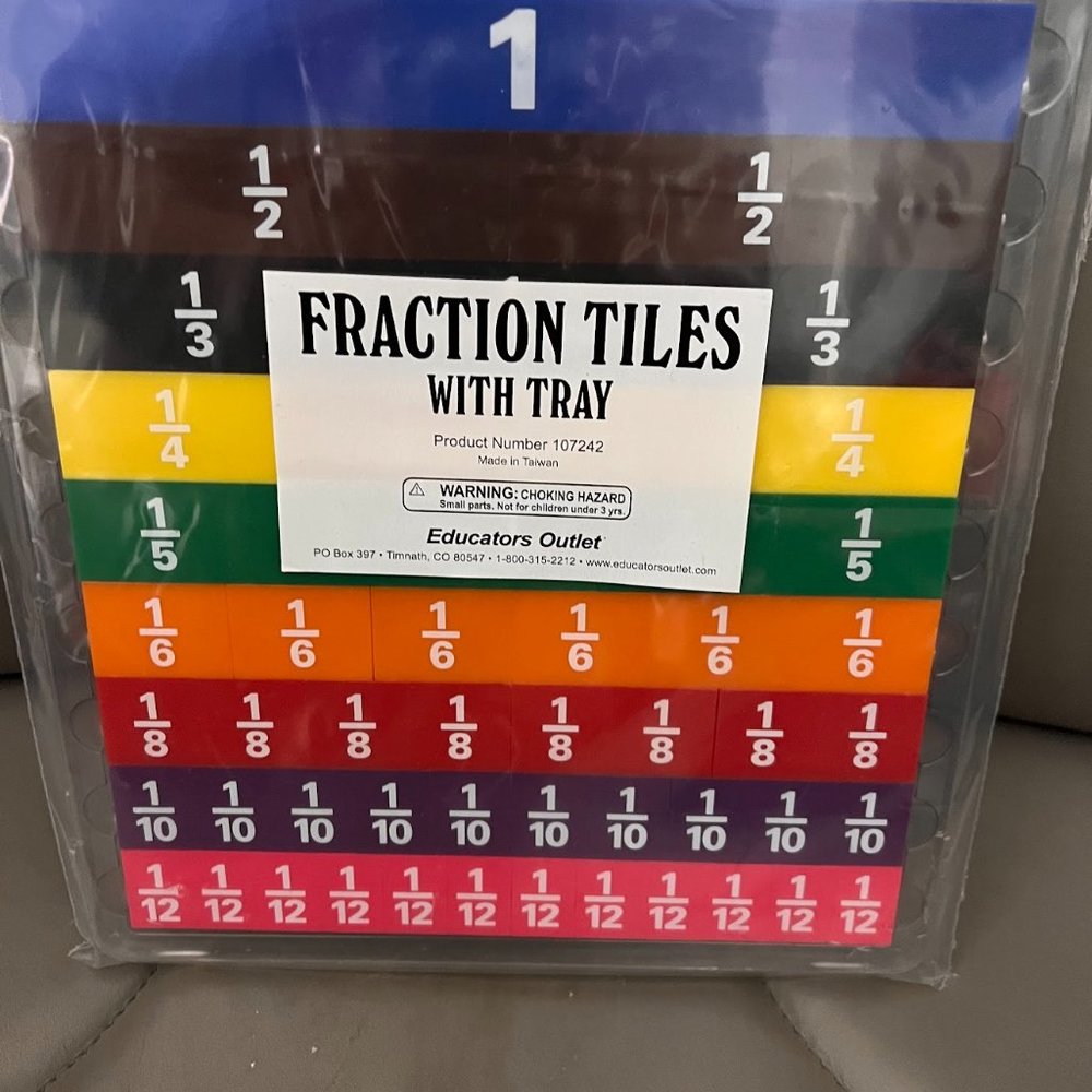 Fraction Tiles with tray, Teacher